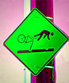 Bike Crash Sign