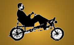 Brown Recumbent Bicycle