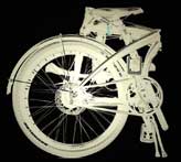 Dahon folded bicycle