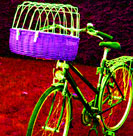 wicker basket hard bicycle dog carrier