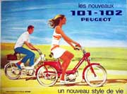 Couple touring on Peugot Bicycles
