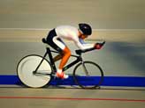 Track bike at velodrome