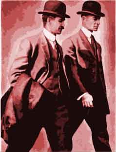Wright brothers Orville and Wilbur