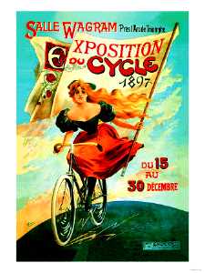 Bicycle Exhibition - c1897 Vintage Bicycle Poster