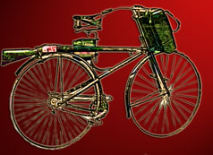 british soldier bicycle 1885
