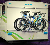 bumper mounted 2 rv bike racks