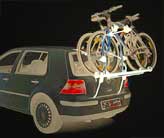 clip on high trunk car bike rack