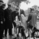 college girls on bicycles print