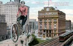 frank kramer coaster brake bicycle poster