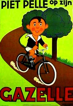 gazelle bicycle poster