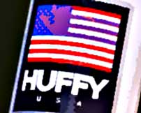 huffy bicycles flag logo