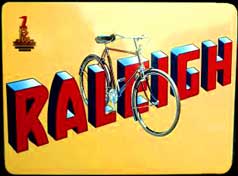 raleigh 3 speed bicycle poster