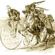 thomas stevens penny farthing attack