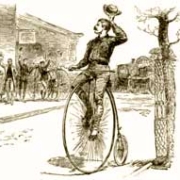 thomas stevens penny farthing bicycle around the world